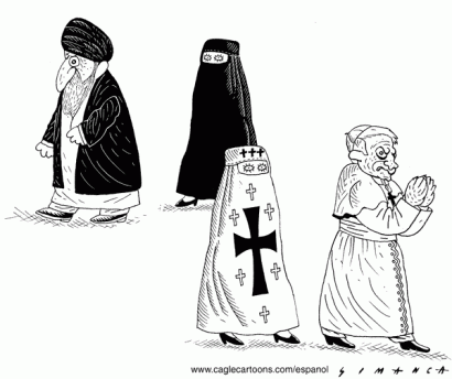 Caricatura las religiones …